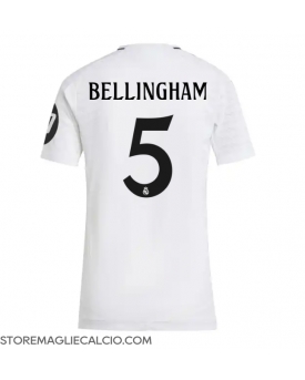 Real Madrid Jude Bellingham #5 Maglia Gara Casa Repliche 2024-25 Donna